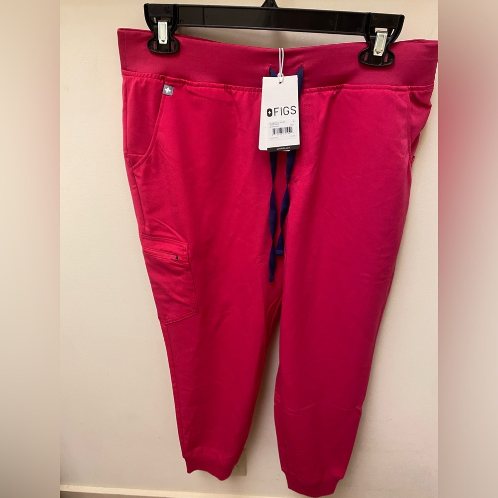 Figs ultra rose Zamora jogger scrub pants size large